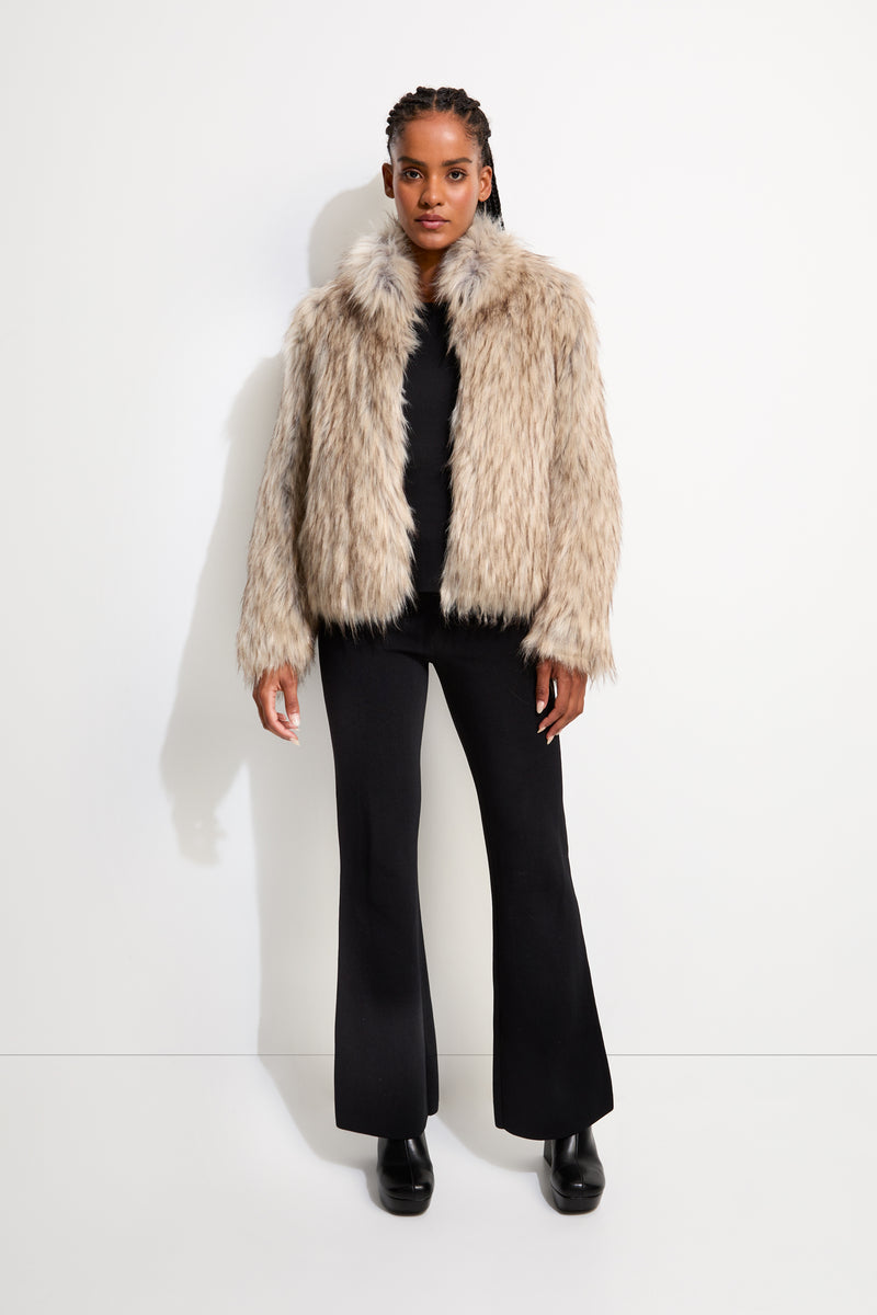 Faux fur jacket on sale au