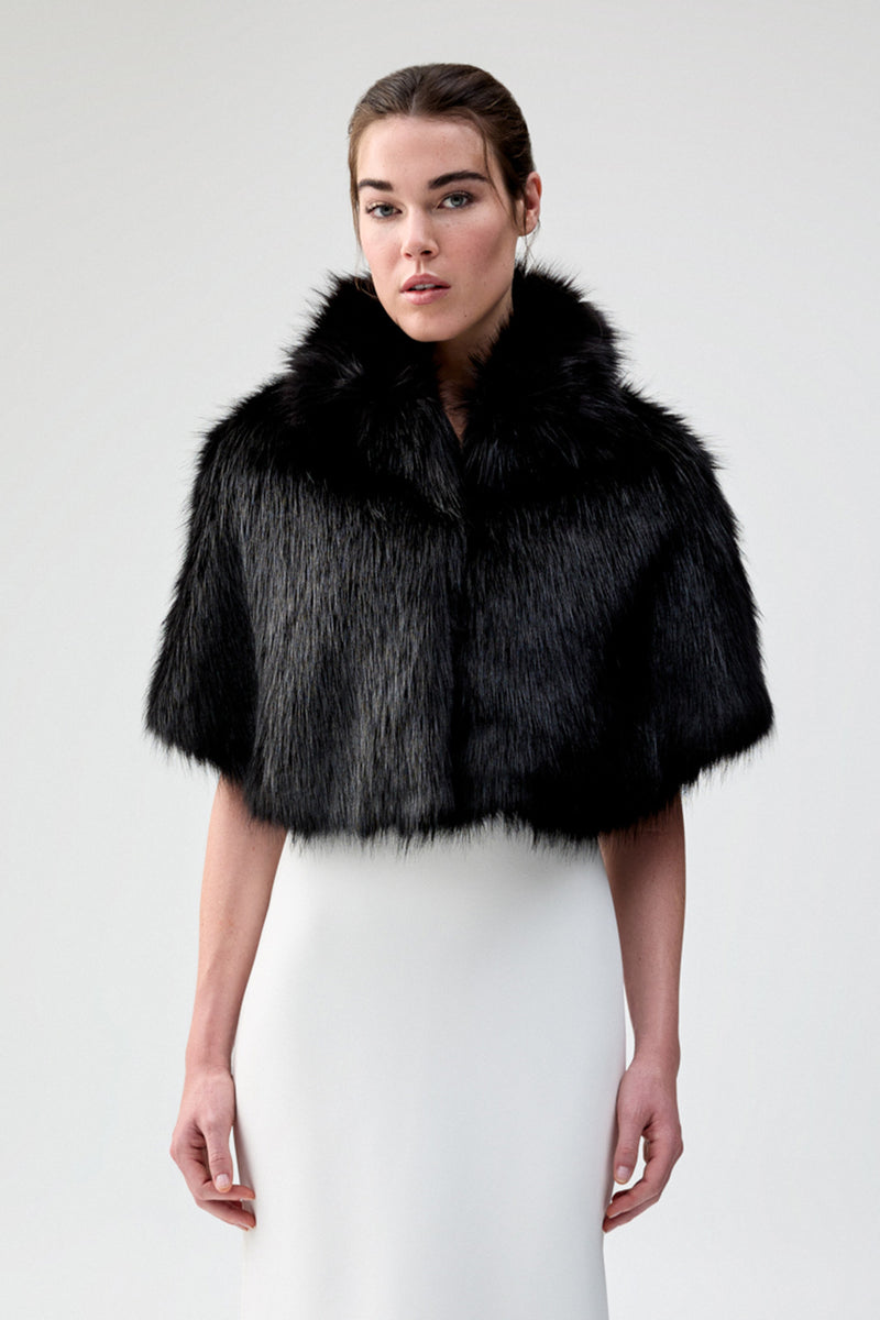 Fur cape hot sale