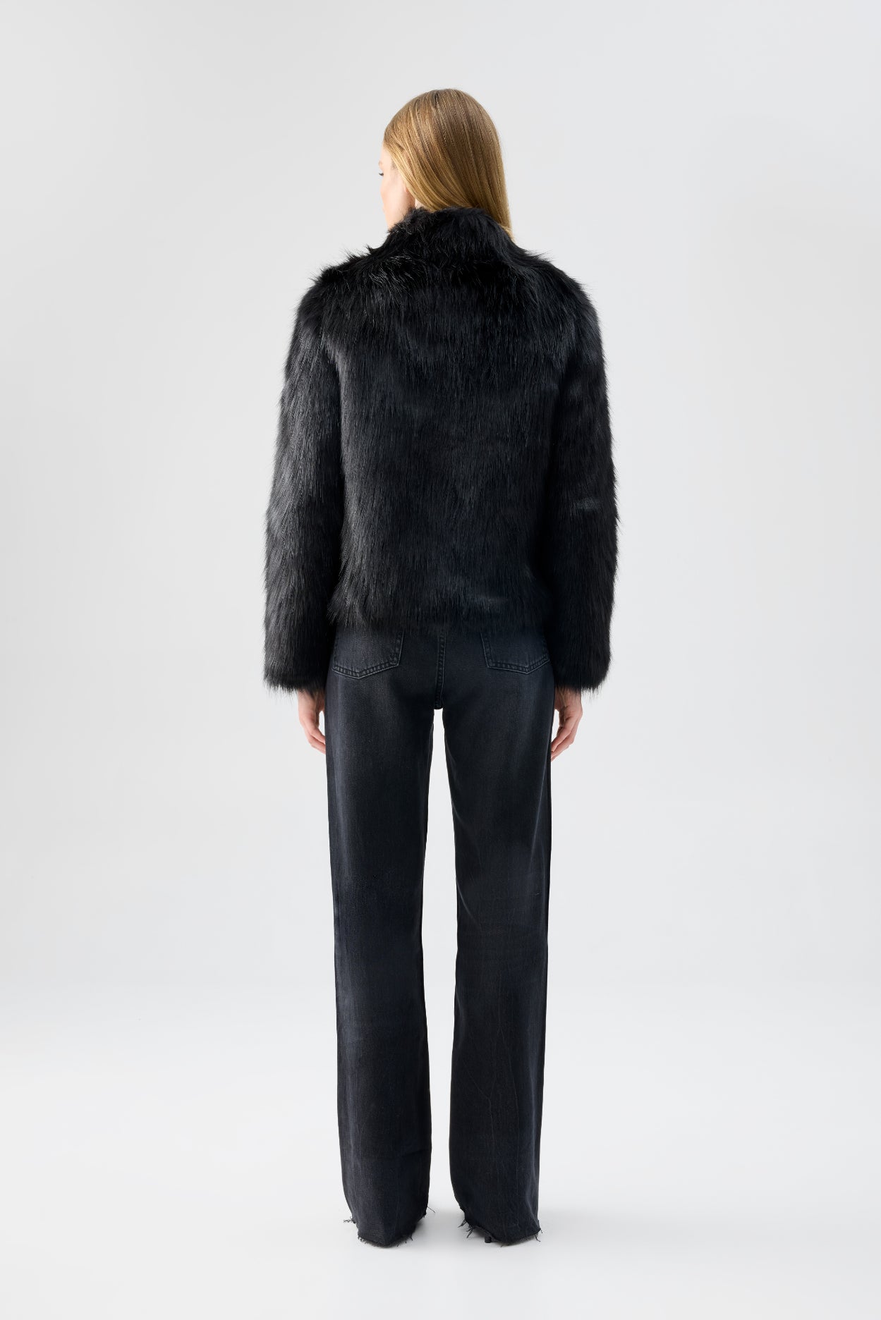 Fur Delish Jacket in Black