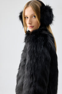 Fur Delish Jacket in Black