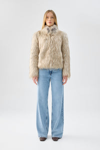 Fur Delish Jacket in Natural