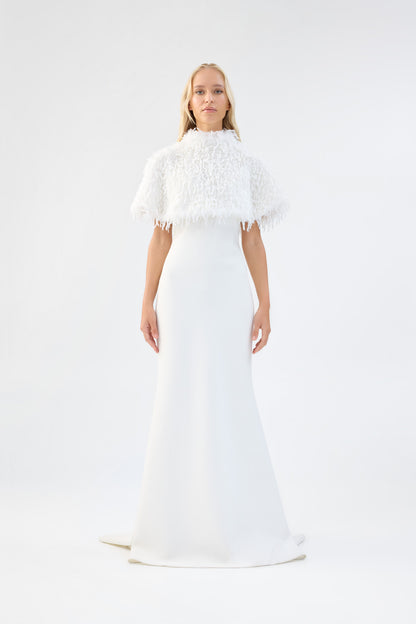 White Wedding Capelet