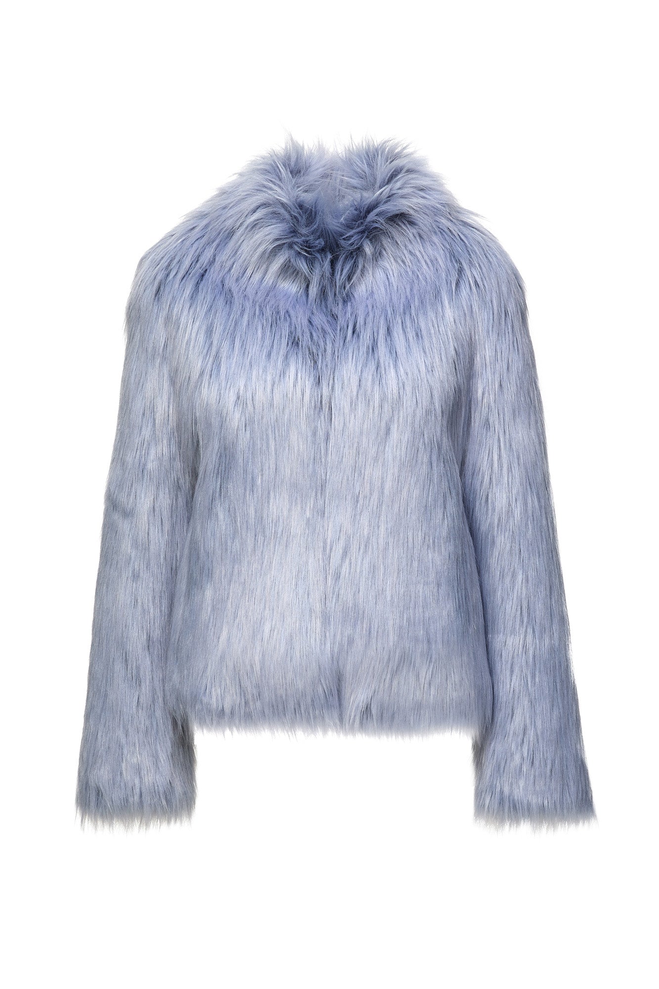 Fur Delish Jacket in Pastel Blue
